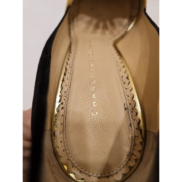 Charlotte Olympia Sleeping Beauty‎ Princess Heels Suede Shoes 38 1/2 (US 8) - Picture 14 of 16
